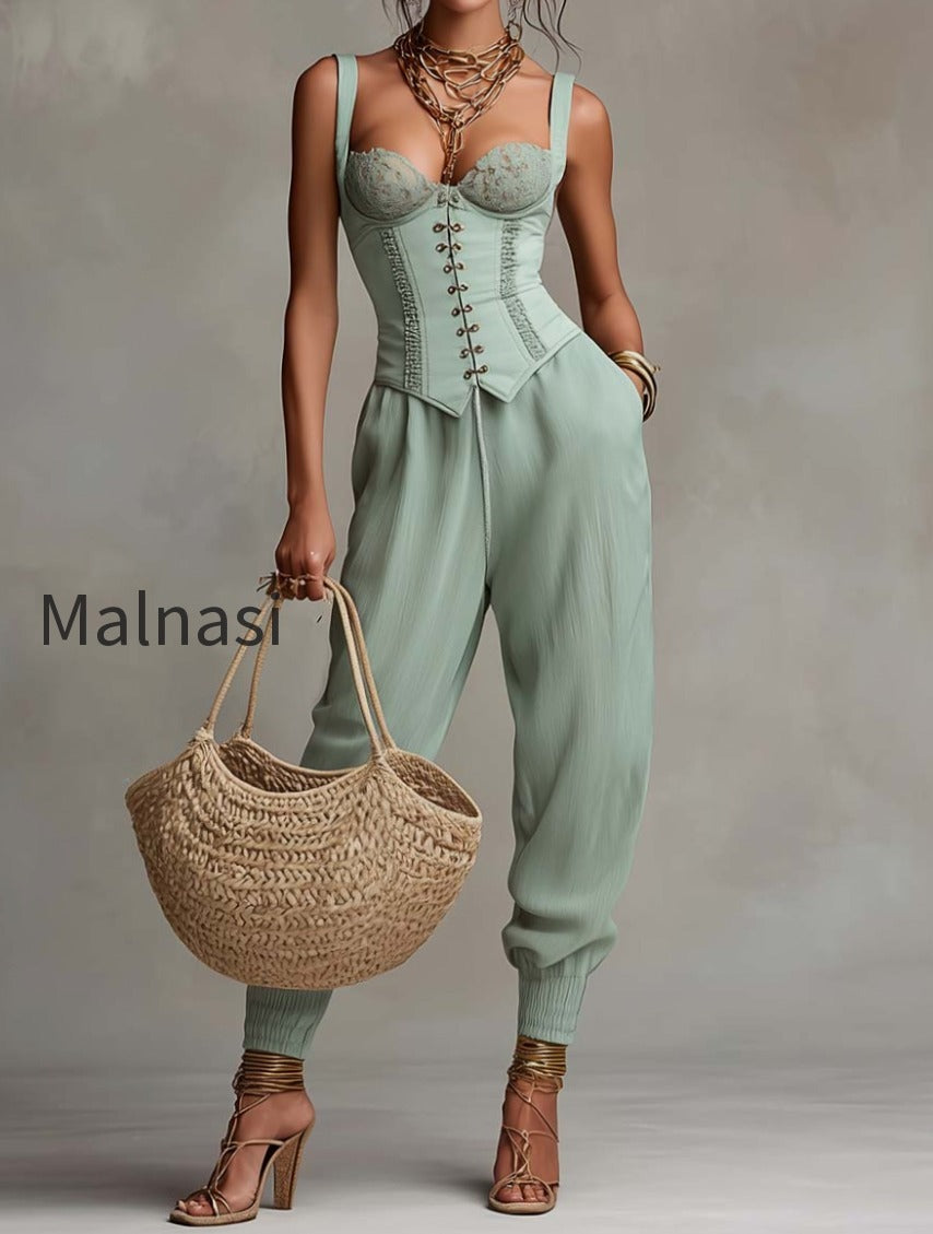bohemian-lace-corset-cotton-linen-jogger-pants-set