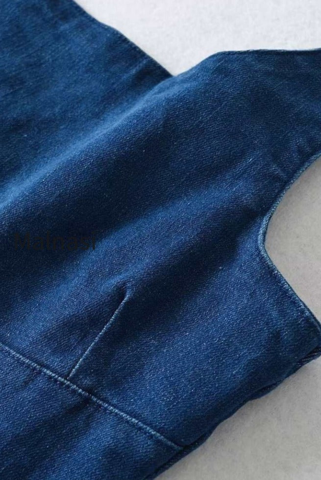 strappy-zip-back-denim-dress