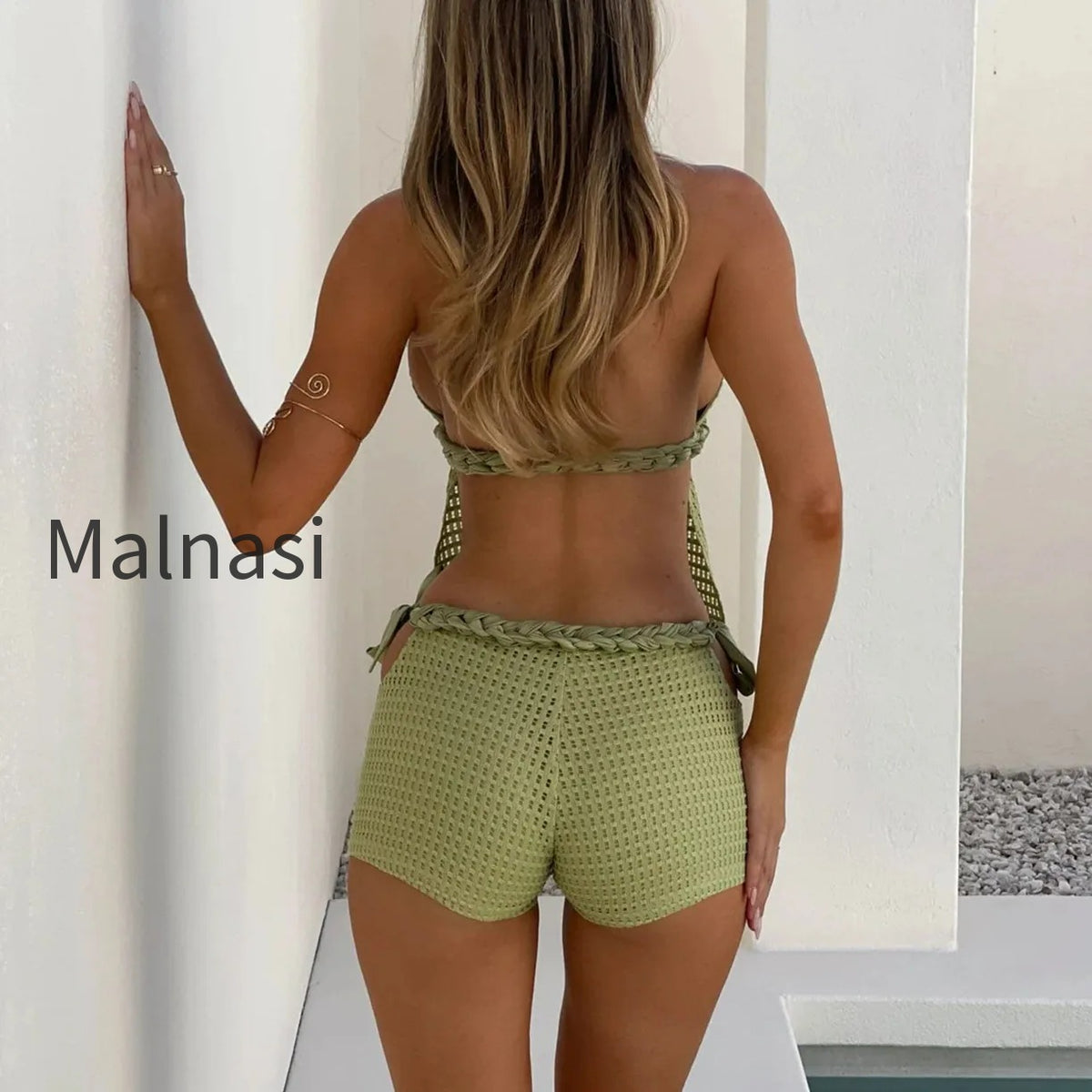 halter-neck-tie-up-front-sleeveless-top-two-piece-shorts-set
