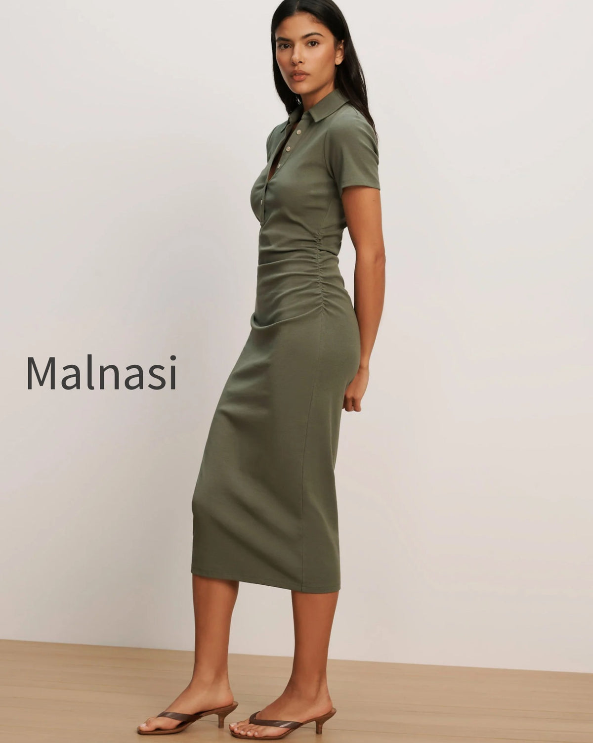 besser-polo-midi-dress-stone-army