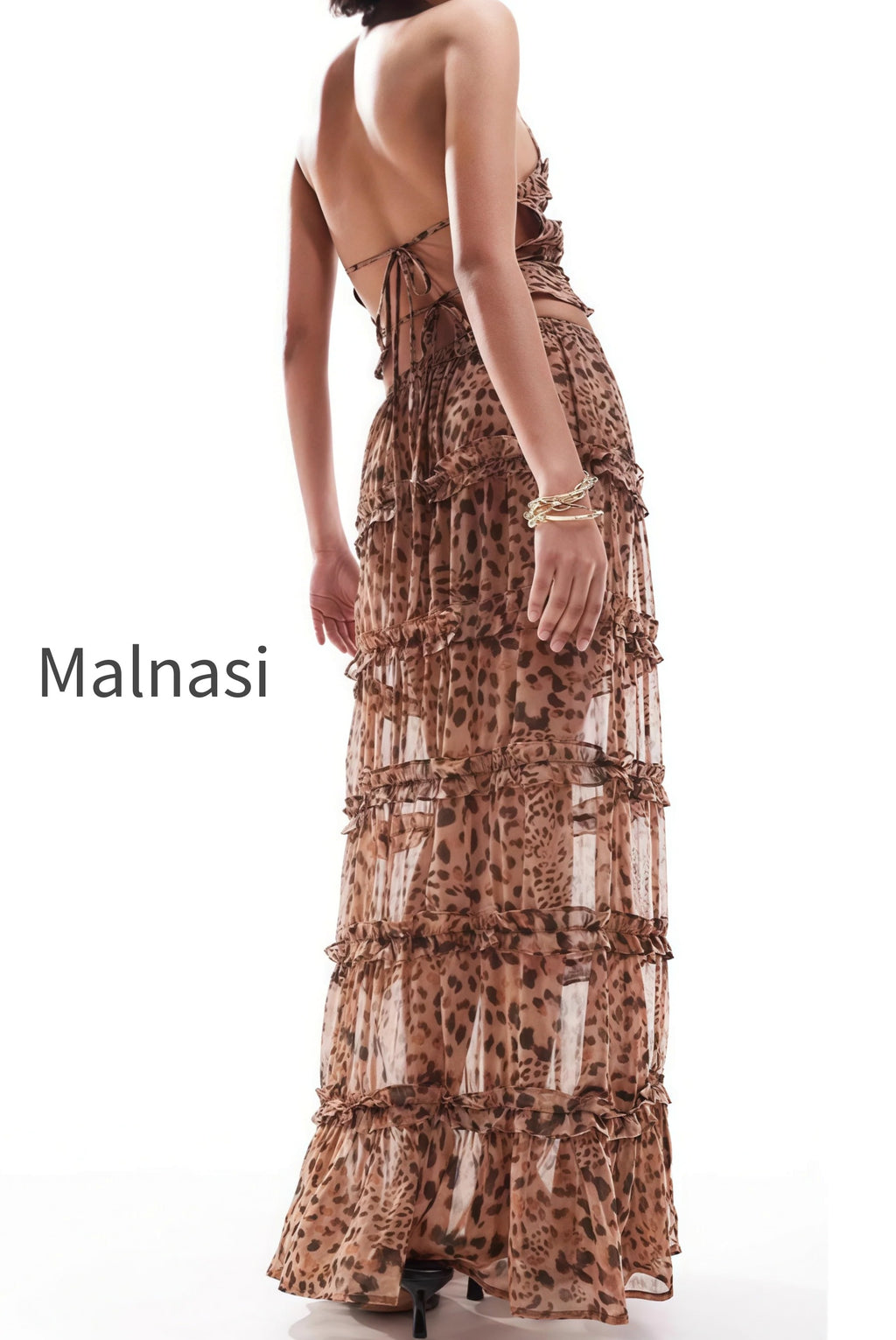 sheer-ruffle-leopard-backless-maxi-skirt-set