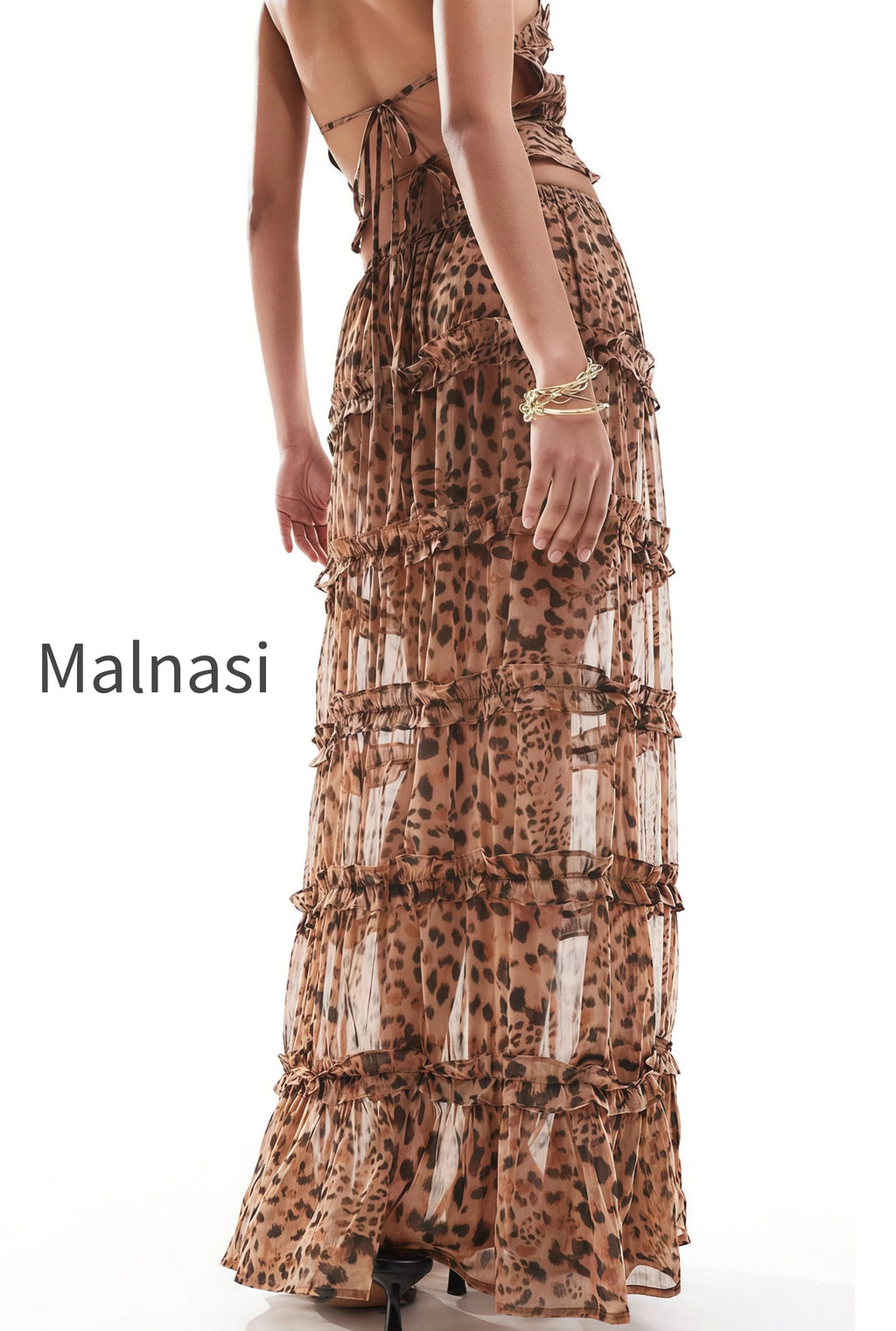sheer-ruffle-leopard-backless-maxi-skirt-set