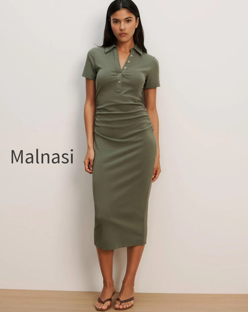 besser-polo-midi-dress-stone-army