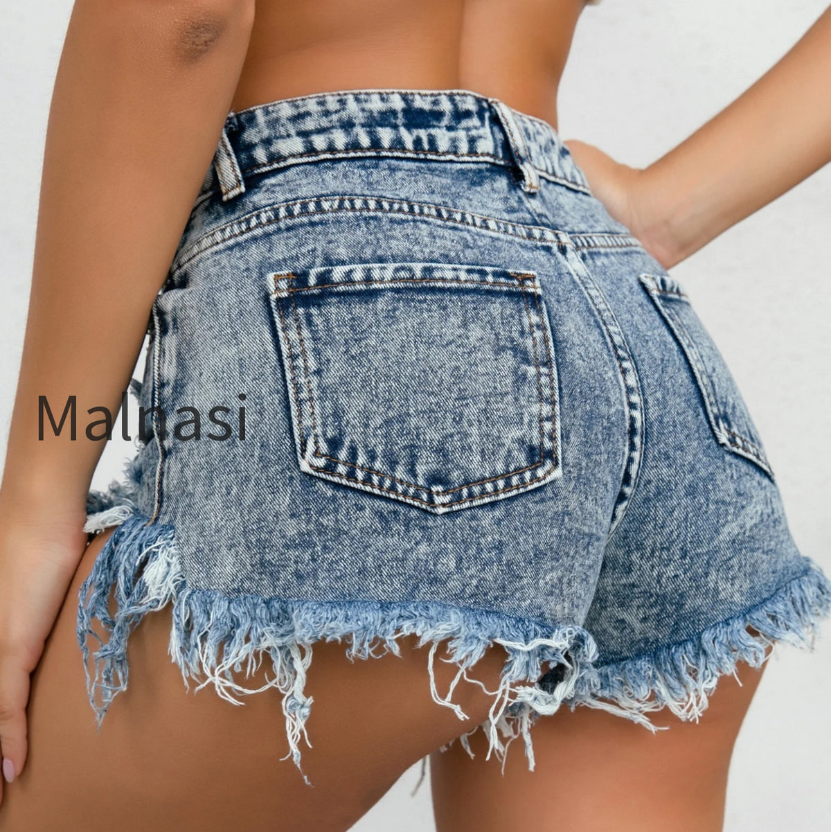 distressed-low-rise-denim-shorts