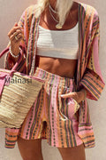 vacation-stripe-loose-two-piece-set