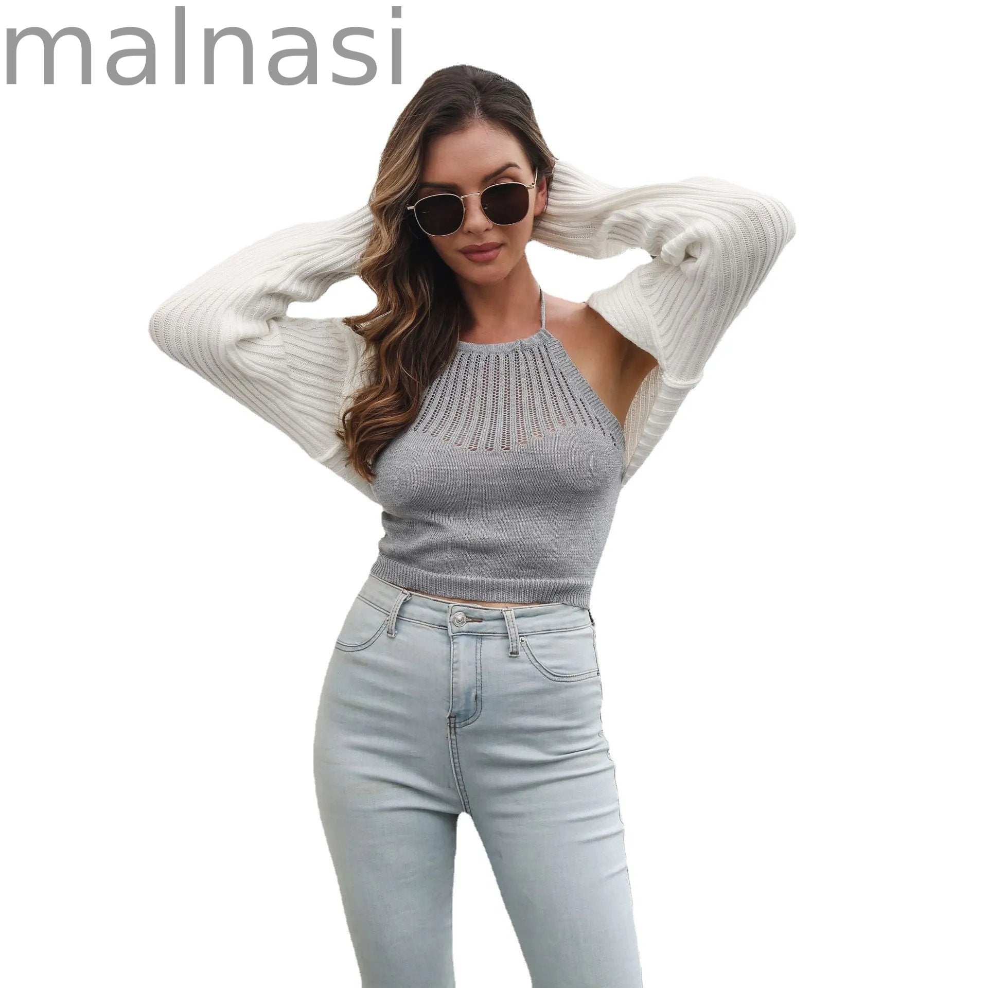 Women's Loose Short Knitted Cardigan