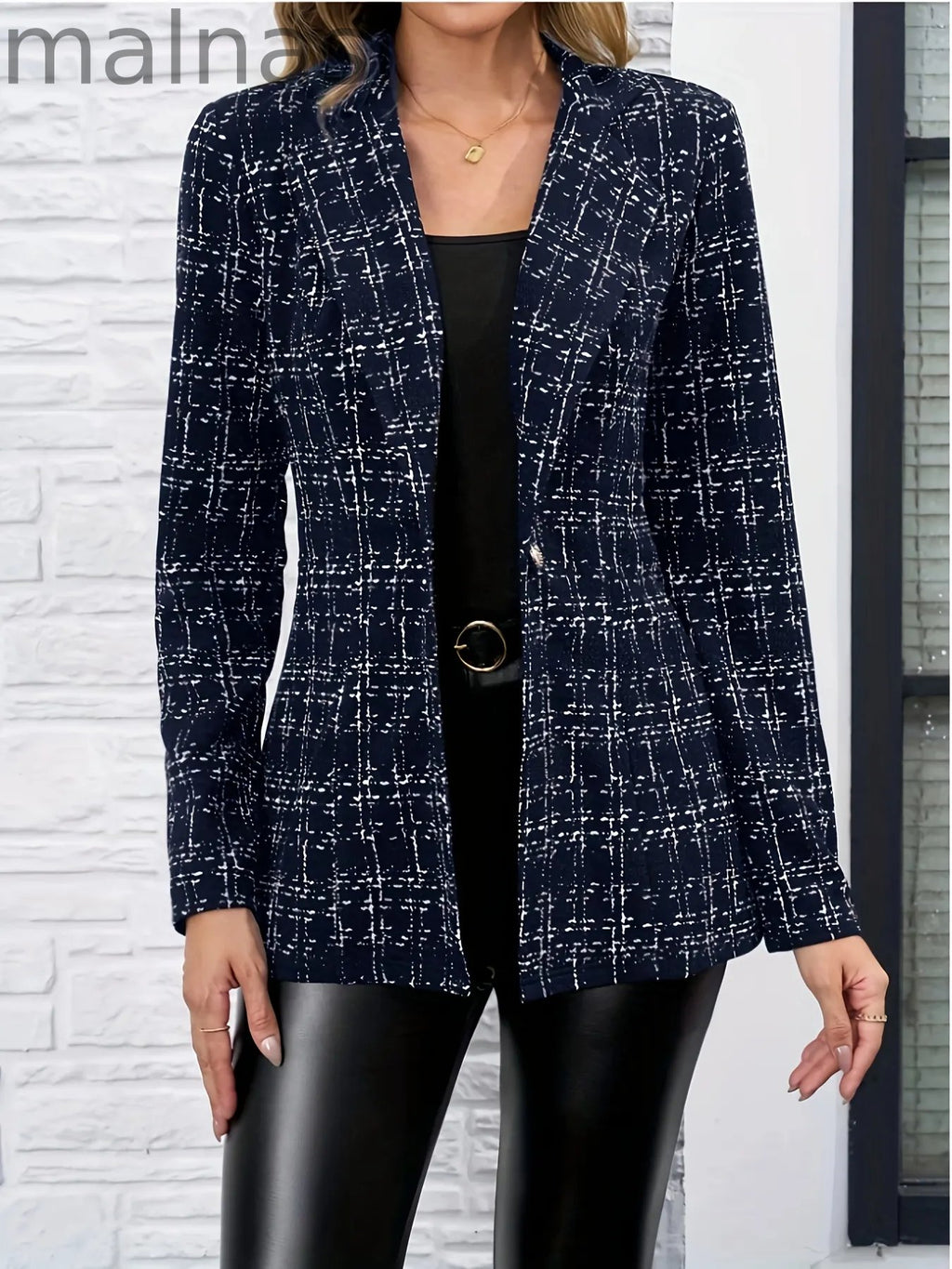 Solid Button Women's Suit | Long Sleeve Jacket | Solid | Button