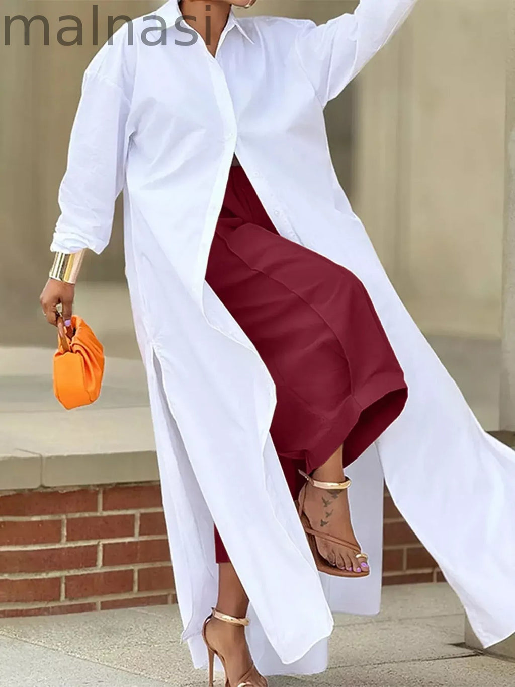 Wide Leg Pleated Detail Pants