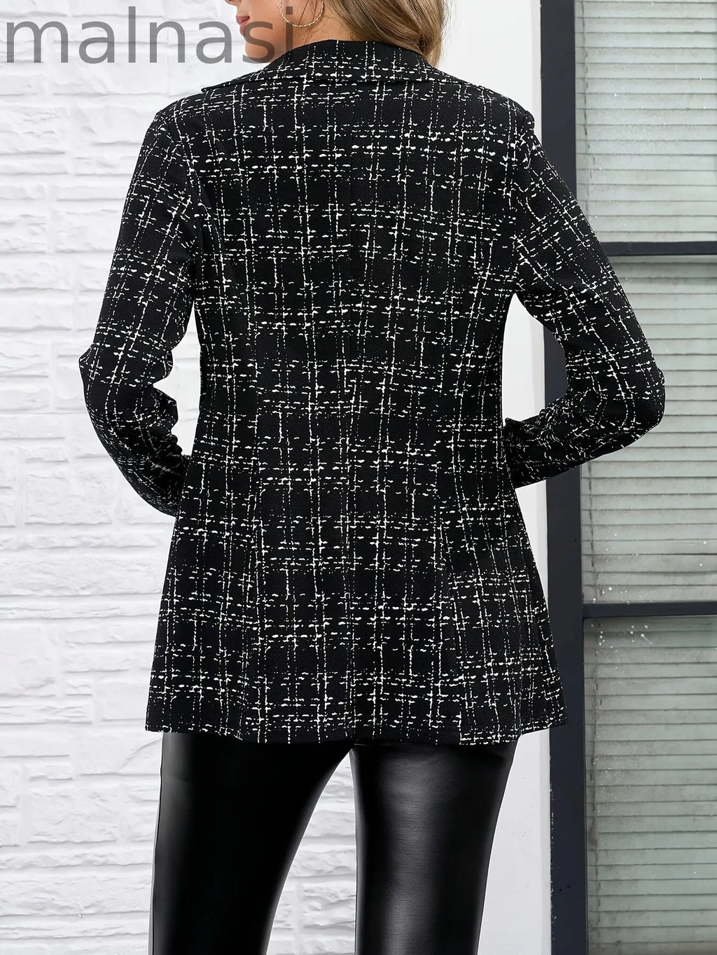Solid Button Women's Suit | Long Sleeve Jacket | Solid | Button