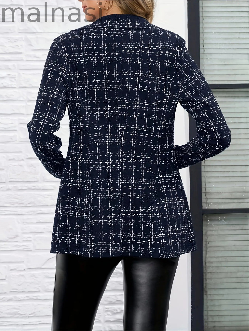 Solid Button Women's Suit | Long Sleeve Jacket | Solid | Button